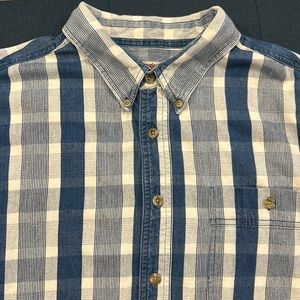 Vintage Wrangler Rugged Wear denim plaid shirt/shacket